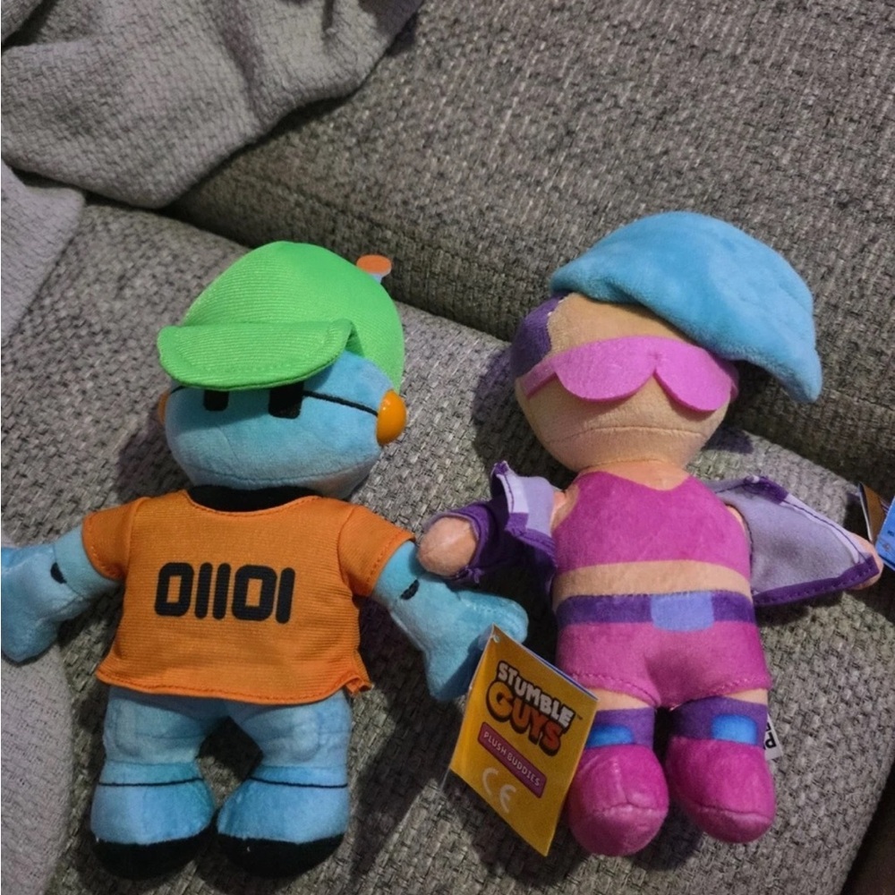 Set of 2 Stumble Guys Plushy NWT
